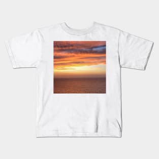 Orange And Yellow Clouds In A Midday Sky Kids T-Shirt